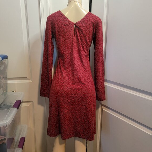 Kuhl Tahini Dress Deep Red Pullover Empire Waist New/ Sample - Picture 7 of 10